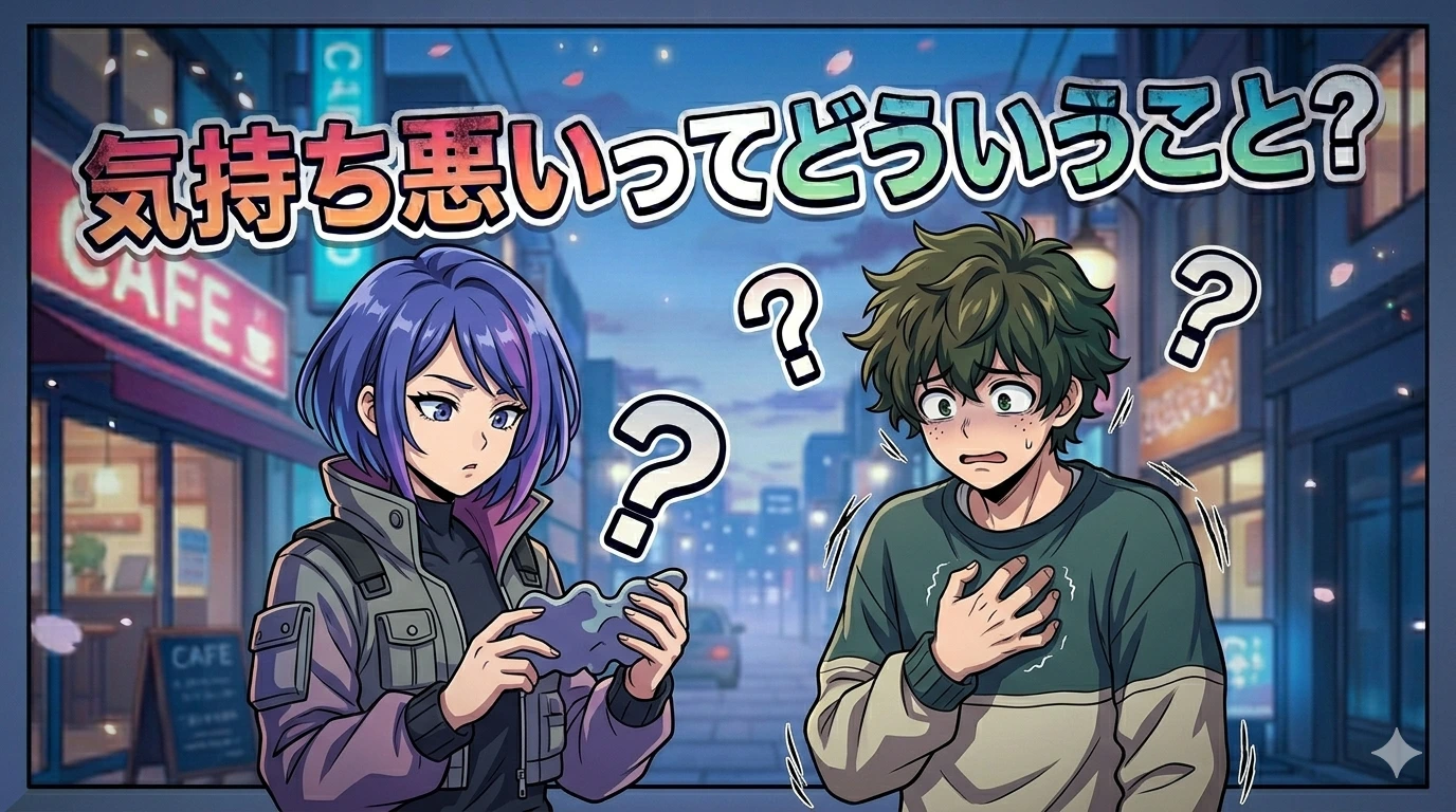 気持ち悪いってどういうこと？