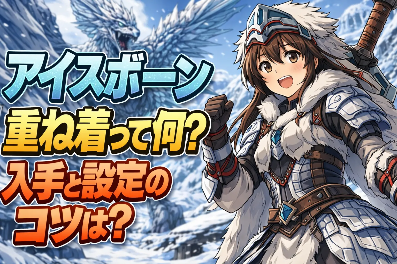 アイスボーン 重ね着って何？入手と設定のコツは？