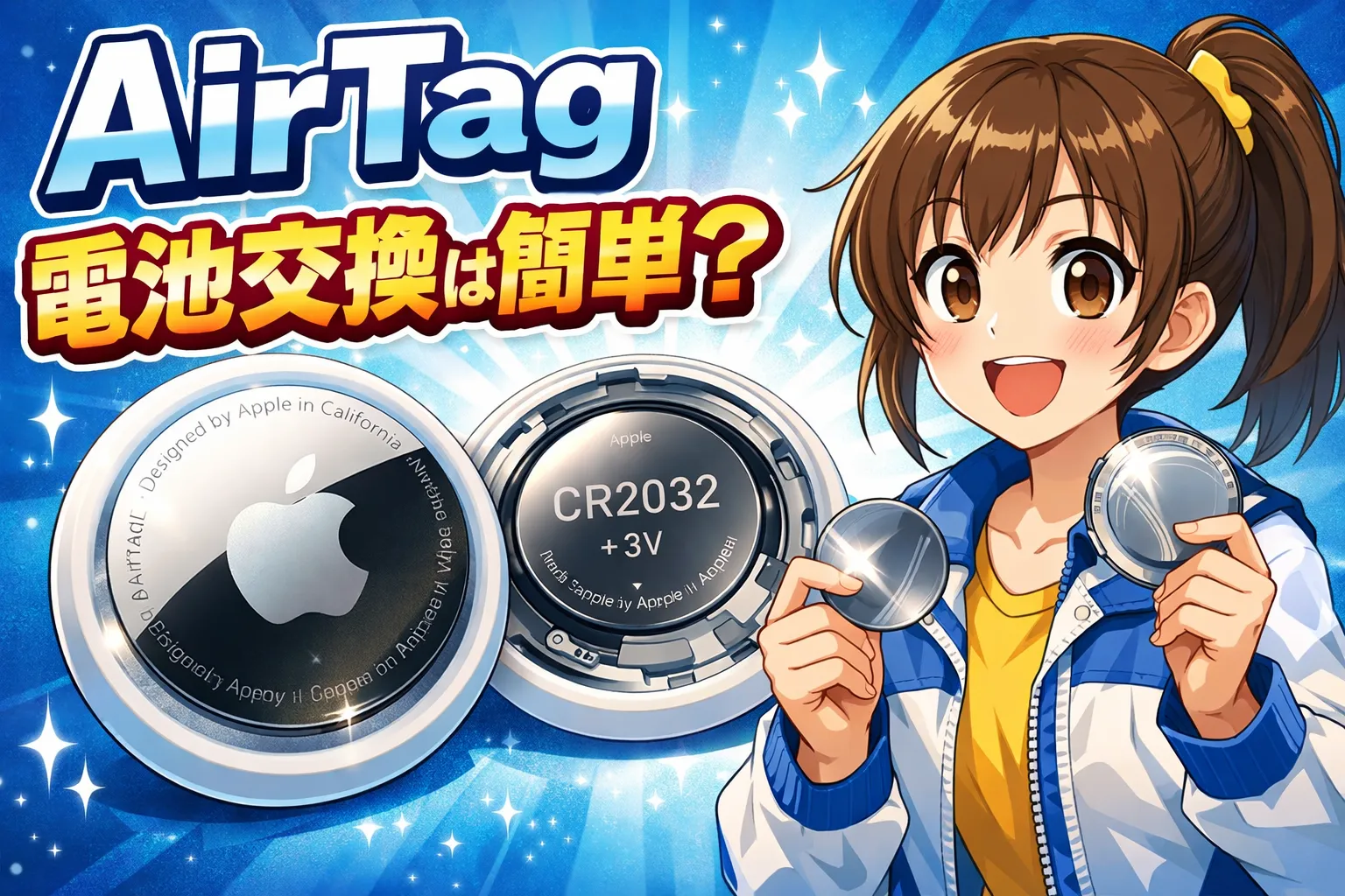 AirTagの電池交換は簡単？