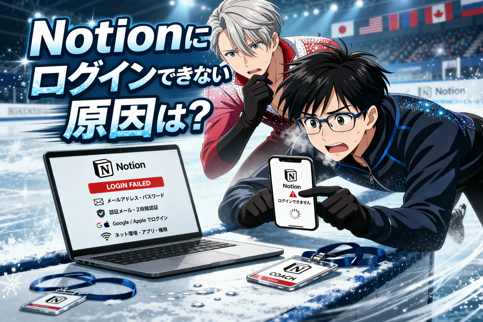 Notionにログインできない原因は？