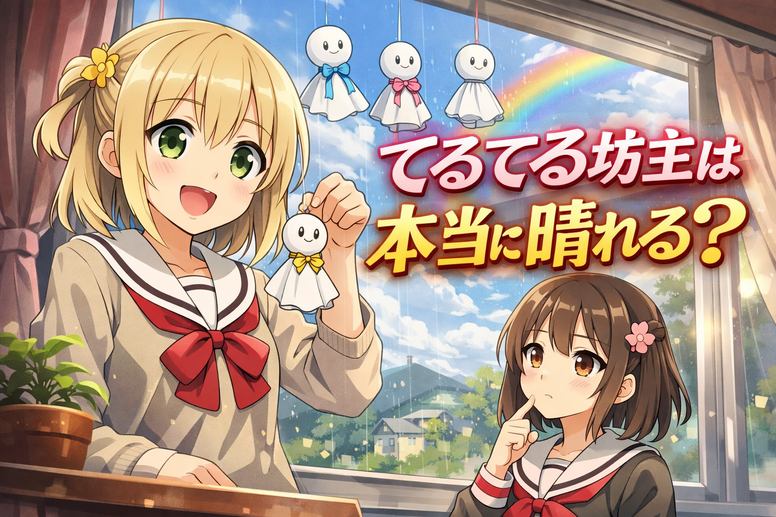 てるてる坊主は本当に晴れる？