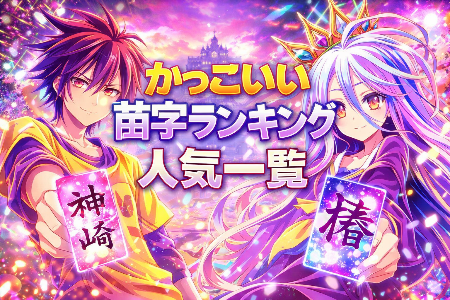 かっこいい苗字ランキング人気一覧