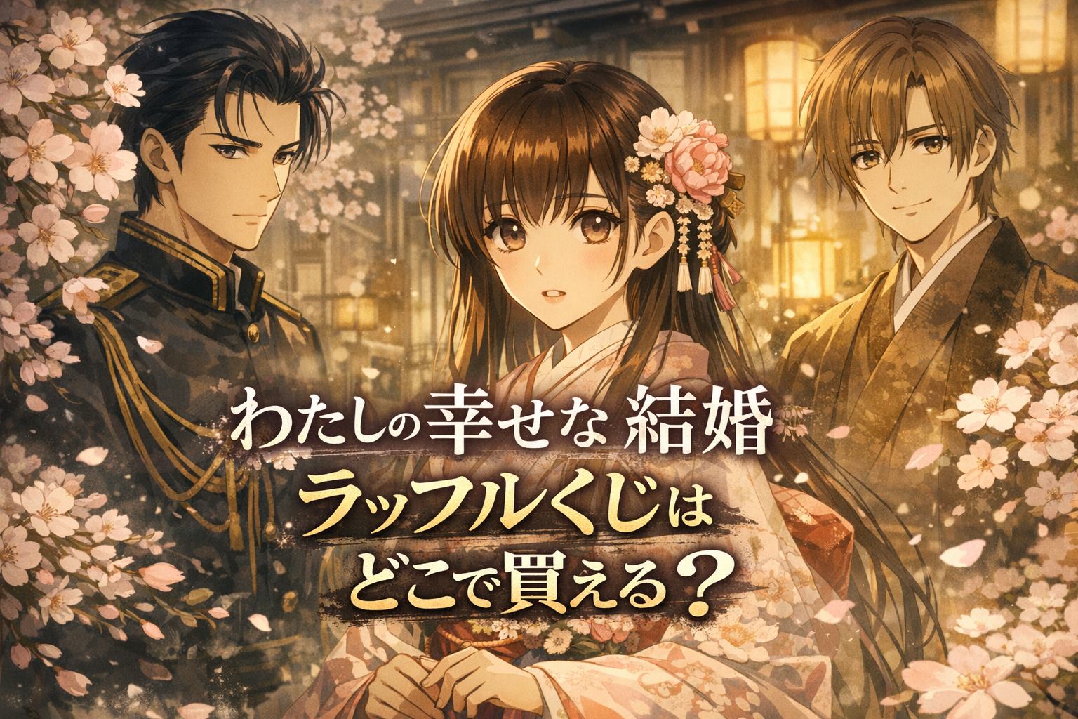 わたしの幸せな結婚ラッフルくじはどこで買える？