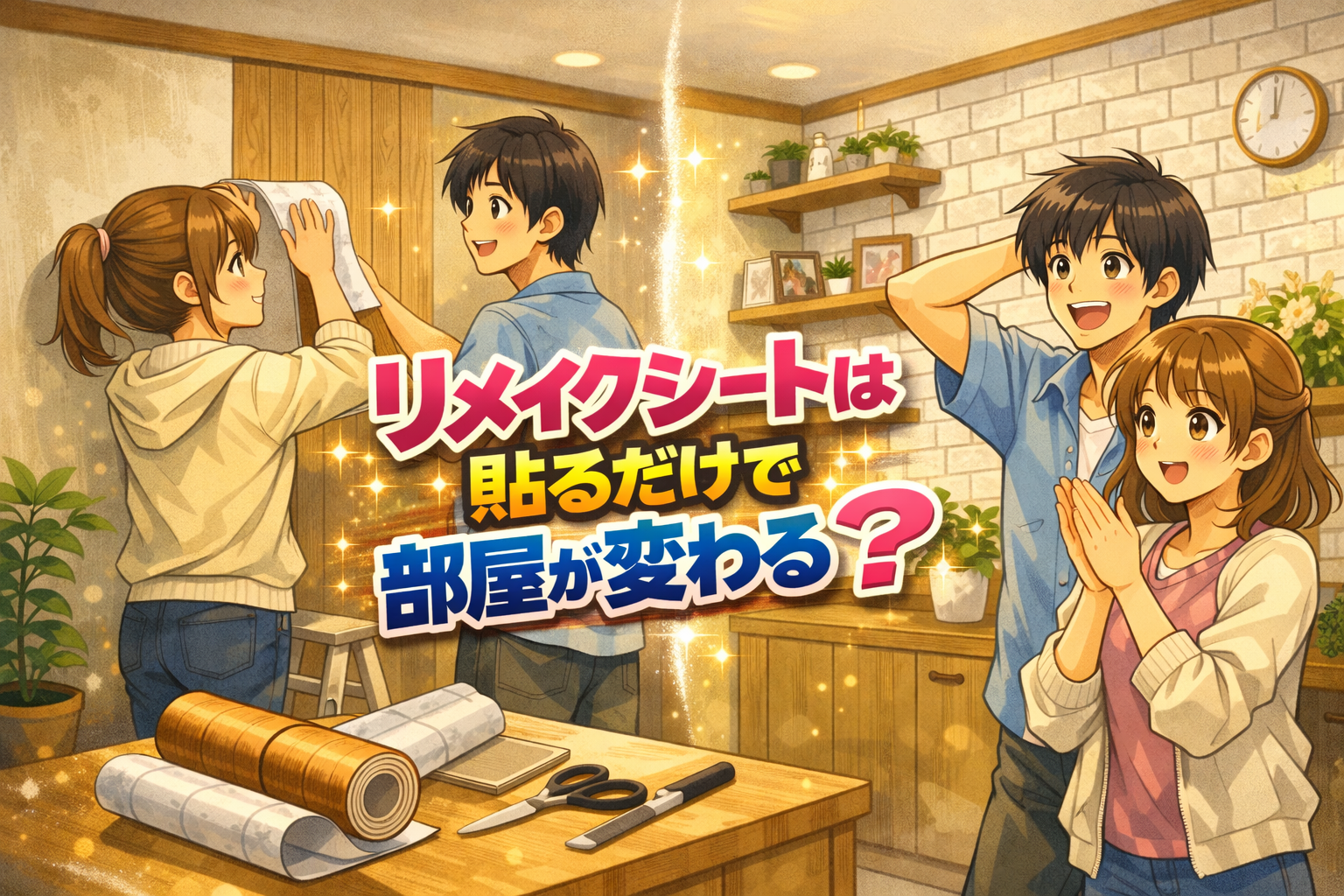リメイクシートは貼るだけで部屋が変わる？