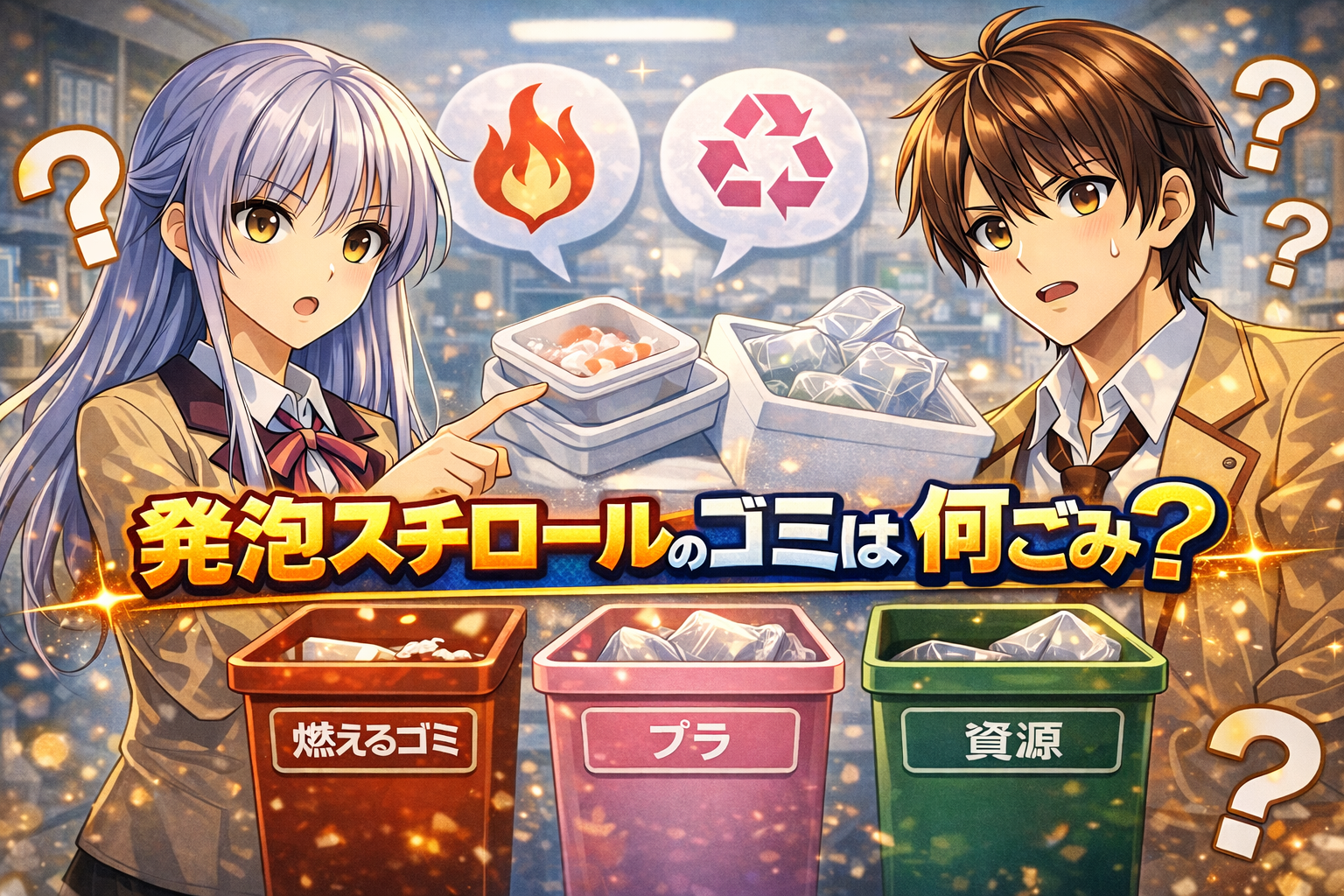 発泡スチロールのゴミは何ごみ？
