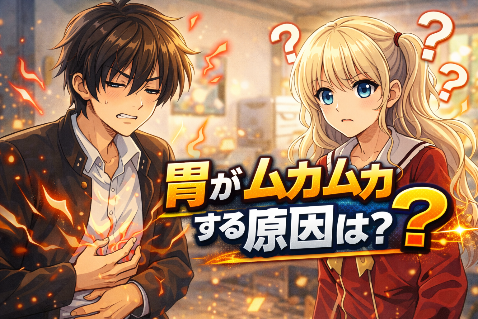 胃がムカムカする原因は？