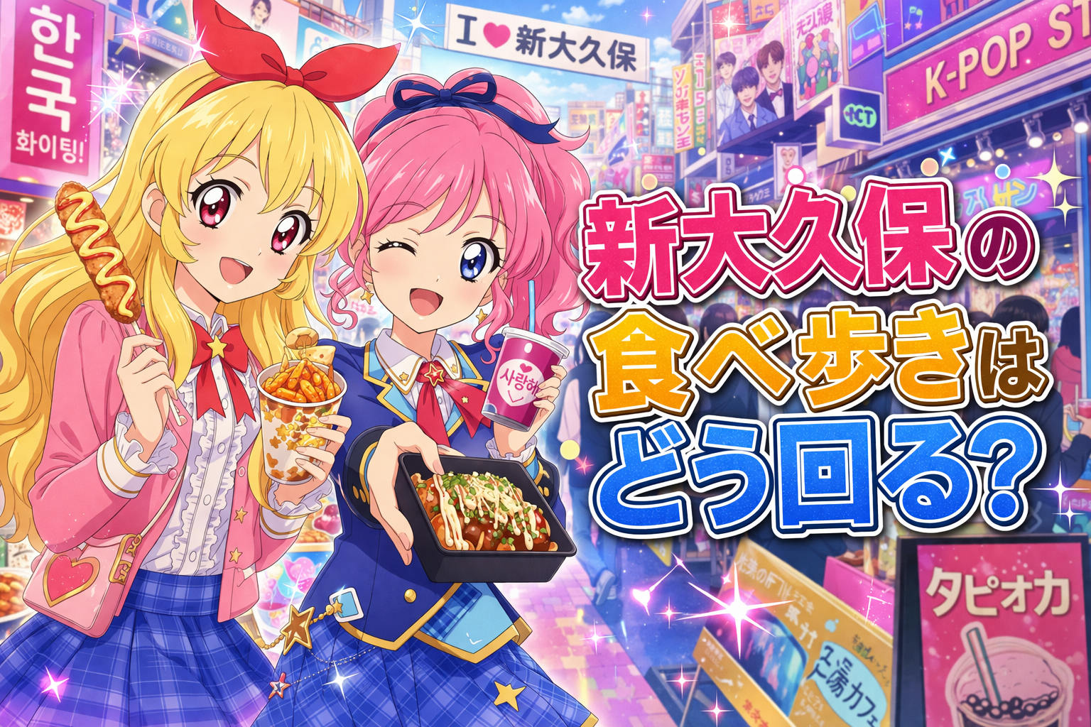 新大久保の食べ歩きはどう回る？