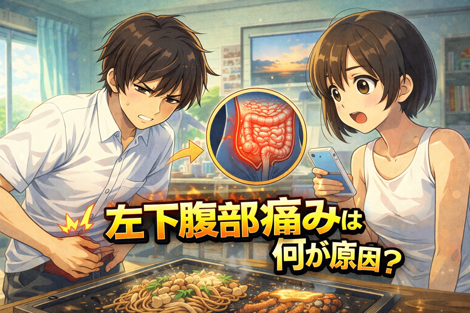 左下腹部の痛みは何が原因？