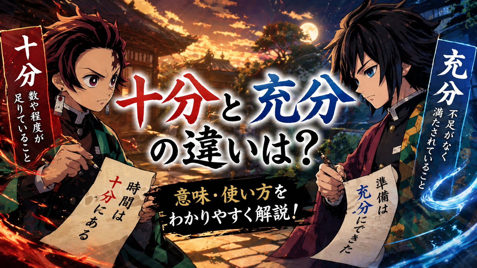 十分と充分の違いは？