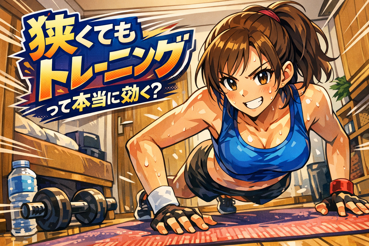 狭くてもできるトレーニングって本当に効く？