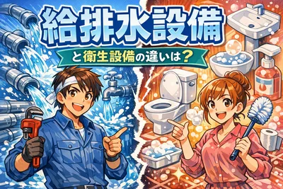 給排水設備と衛生設備の違いは？工事範囲・具体例・見積もりで迷わない見分け方を解説