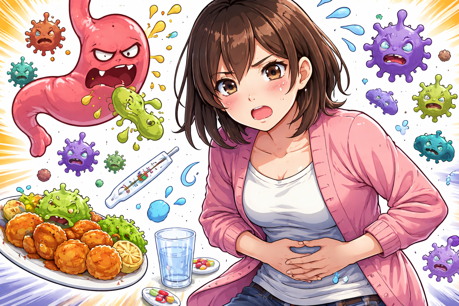 急性胃腸炎って何？原因・治し方
