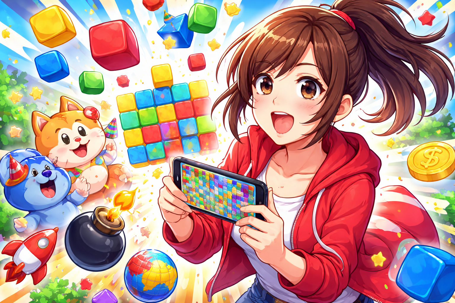 （トゥーンブラスト）って結局おもしろいの？無課金でも遊べる？
