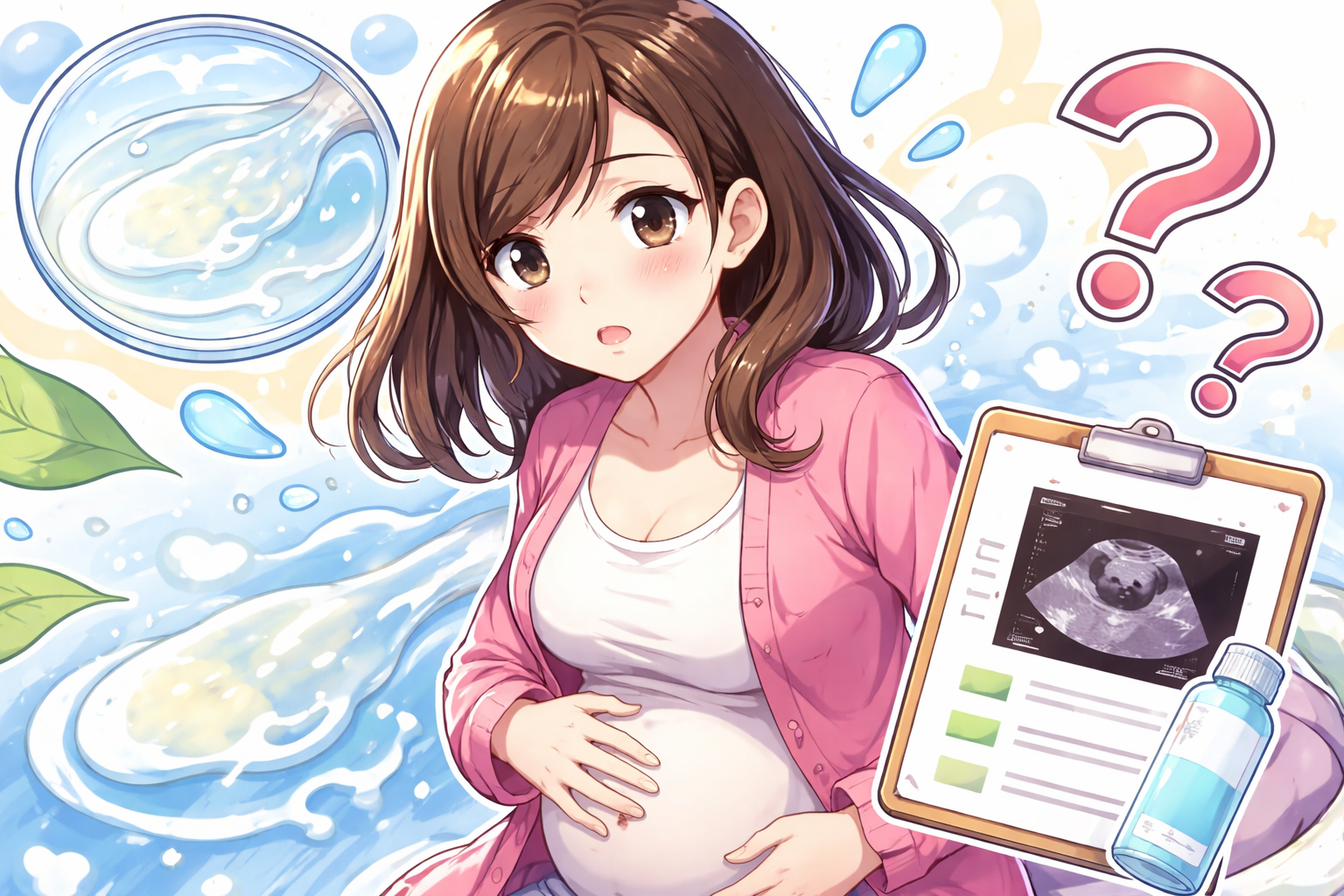 （妊娠初期 おりもの）水っぽい・増えるのは普通なの？受診の目安は？