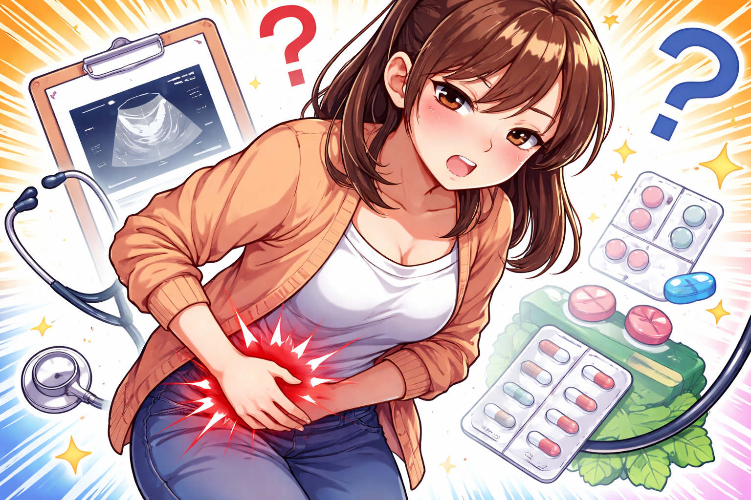 （左下腹部 痛み）ってどうして起きる？受診の目安は？