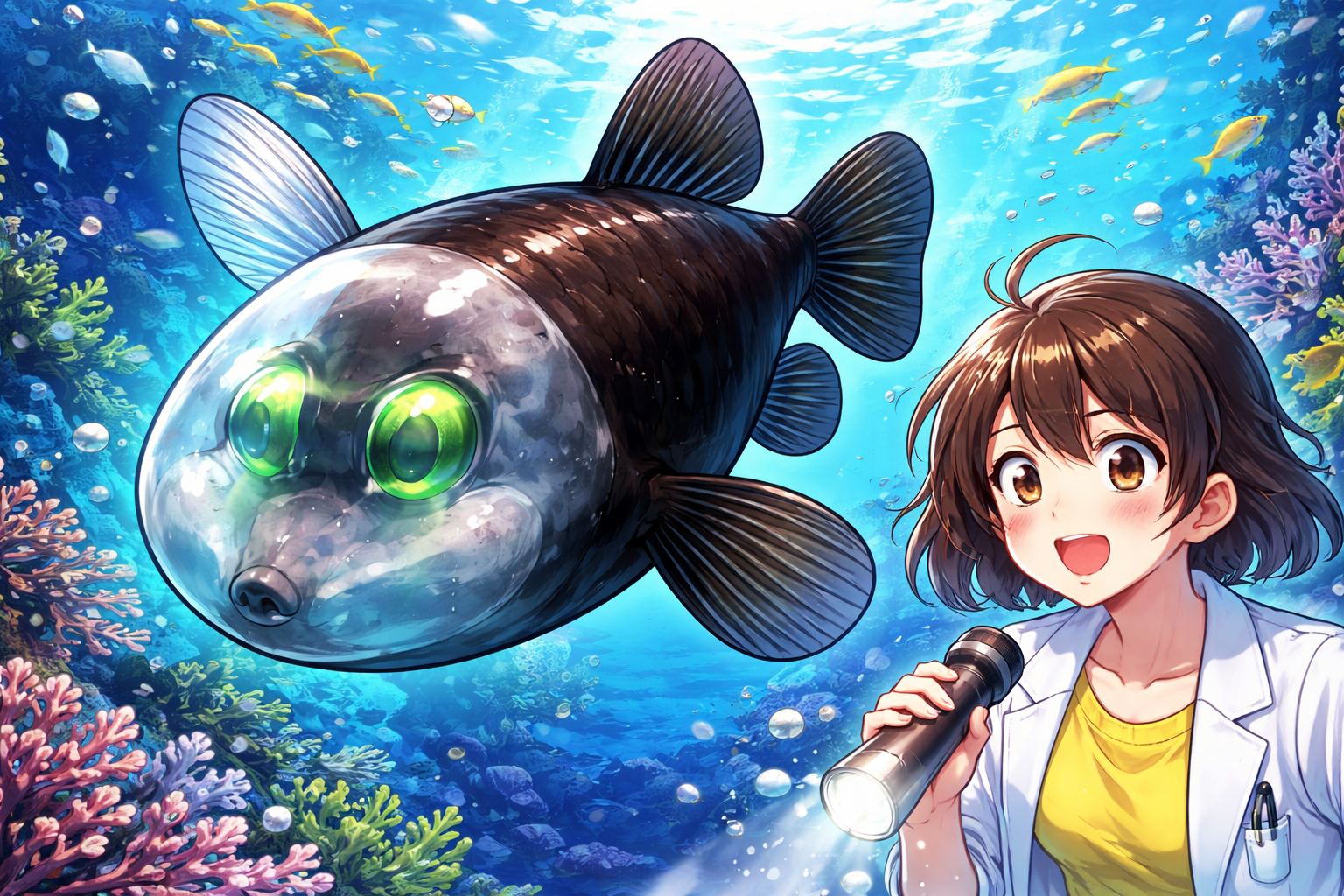 （デメニギス）透明な頭の魚って何？目はどこにあるの？
