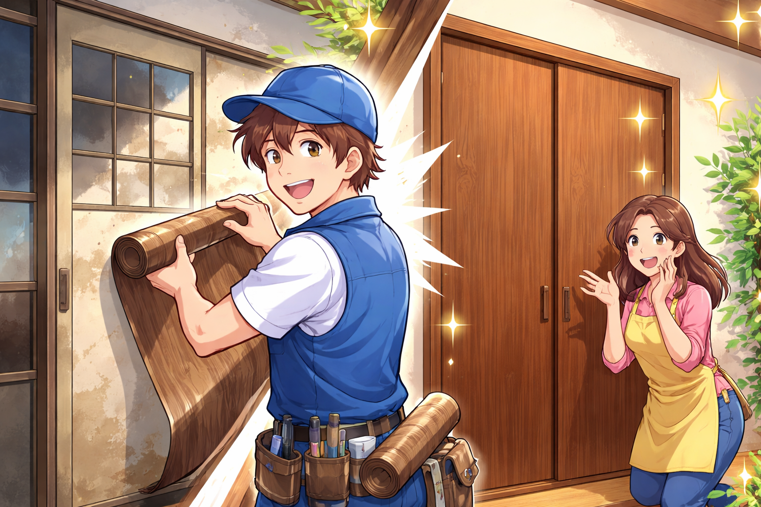 （ダイノックシート）貼るだけで古い建具はどこまで蘇る？