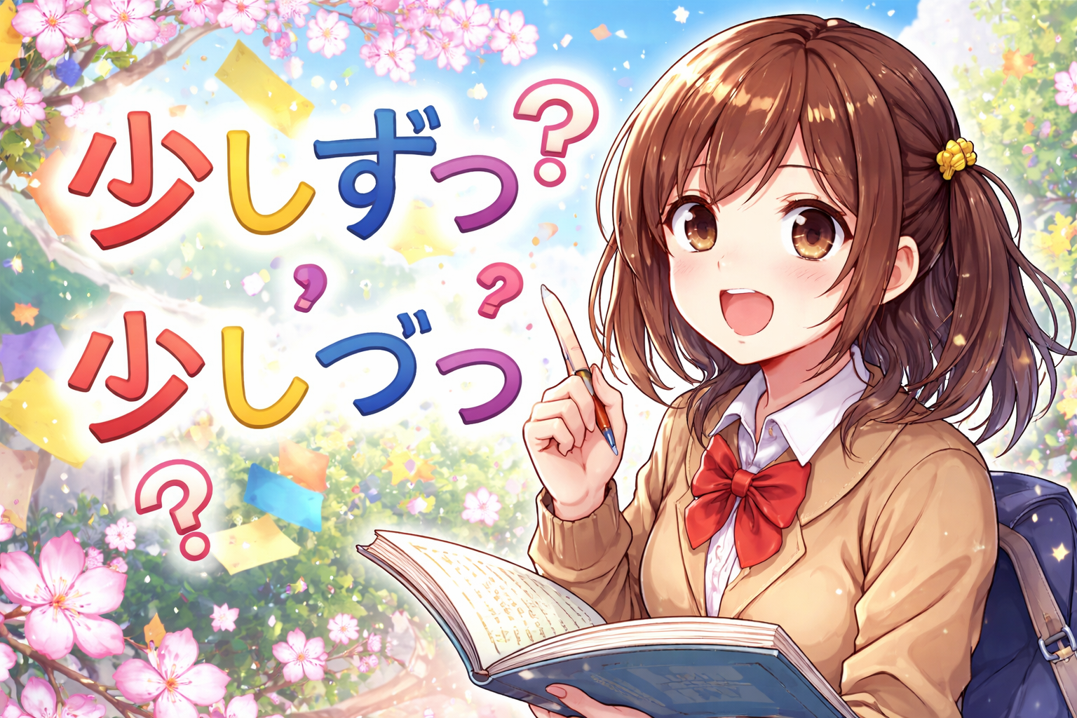 （少しずつ）ってどういう意味？「少しづつ」との違いは？
