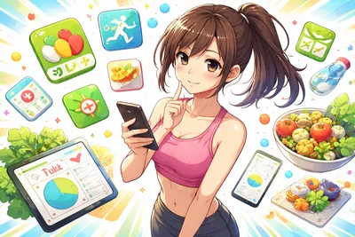 無料ダイエットアプリおすすめ比較｜食事管理・運動・体重記録で続く選び方を解説