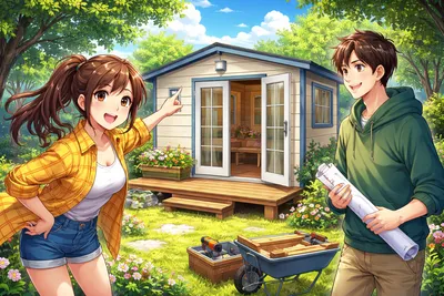 プレハブ小屋とは？価格相場・庭の書斎や趣味部屋に使う注意点を解説