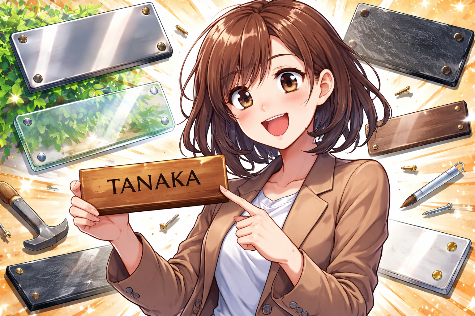(ネームプレート)どれを選べば後悔しない?種類・素材・作り方まで解説?