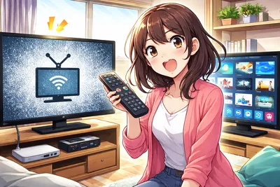 チューナーレステレビとは？普通のテレビとの違いとできること・注意点を解説