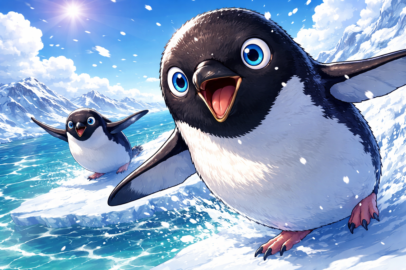 (アデリーペンギン)アイリングが可愛いのにタフ?魅力って何?