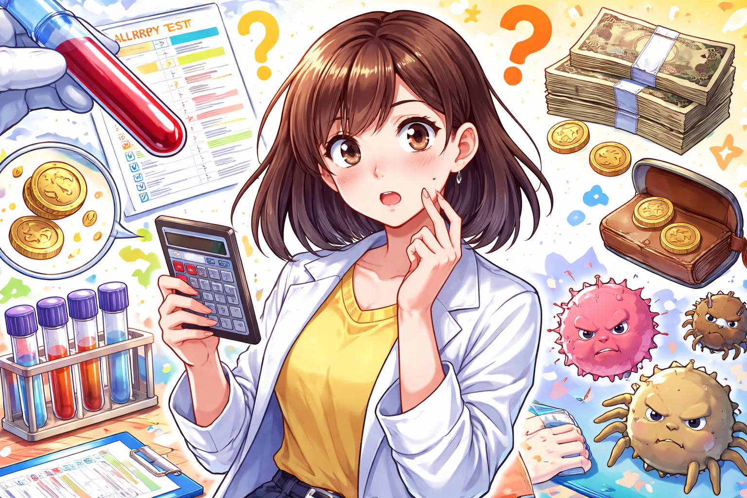 (アレルギー検査 費用)って結局いくら?保険と自費の差は?