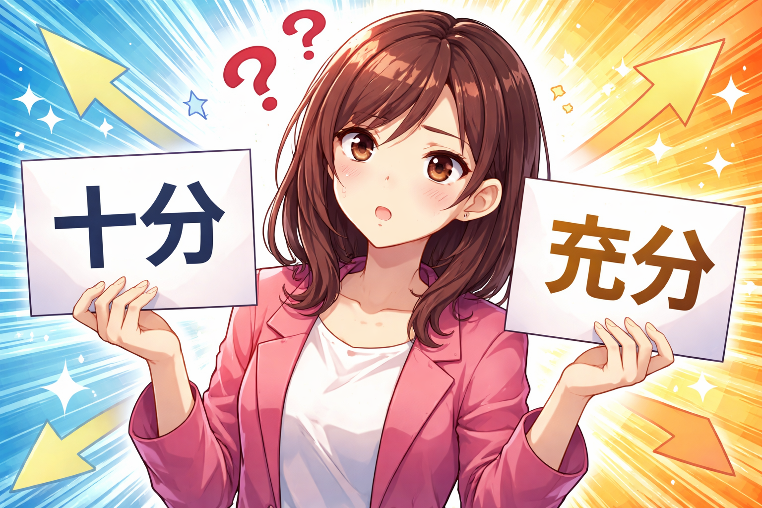 (十分 充分 違い)どっちが正しい?迷ったときの選び方は?