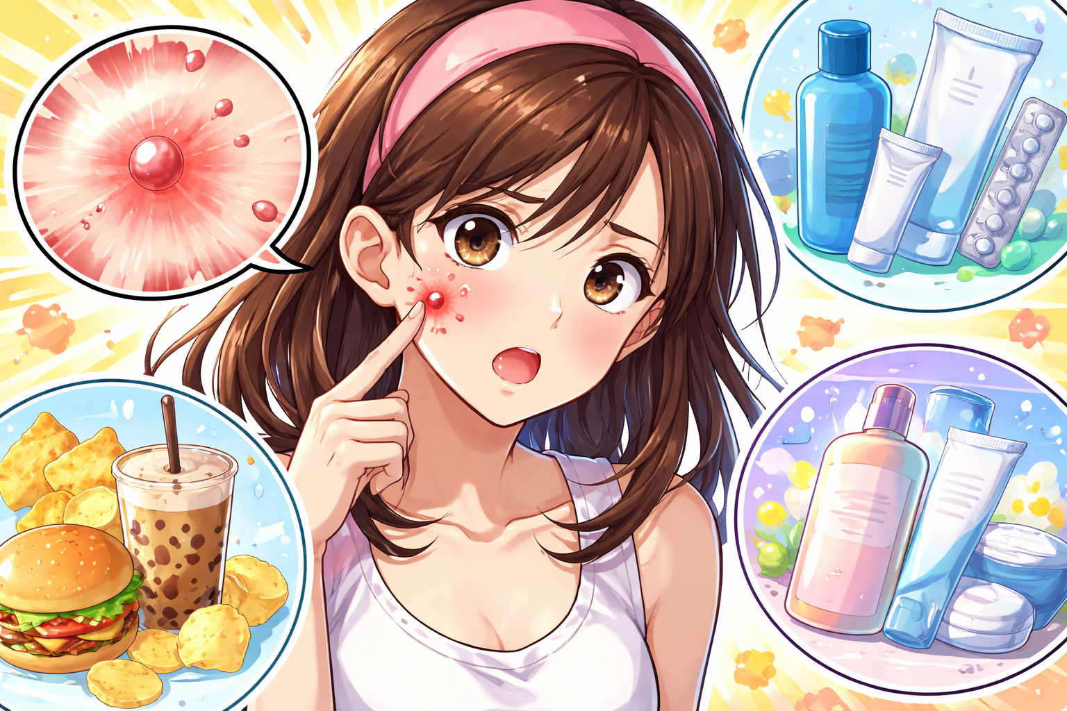 (赤ニキビ)なかなか治らないのはなぜ?今日からできる対処法は?