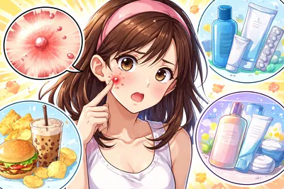 赤ニキビが治らない原因は炎症？今日からできる正しいケアと皮膚科受診の目安
