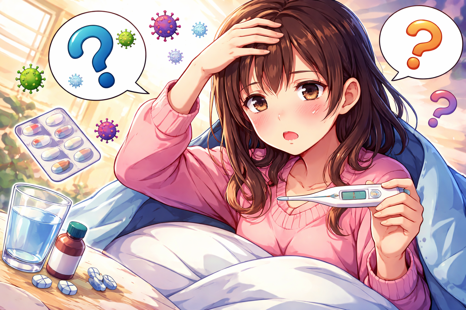 (インフルエンザ 熱なし)ってあり得るの?だるいのに平熱なときの見分け方は?