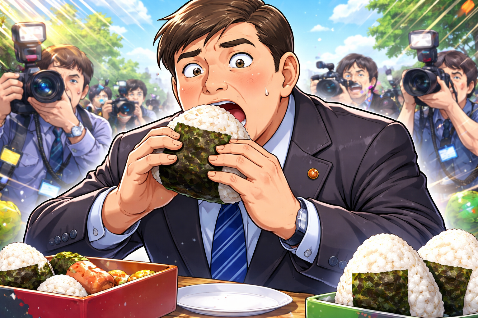 (石破総理 おにぎり)食べ方炎上は何が起きた?なぜ“おにぎりキャラ”になったの?