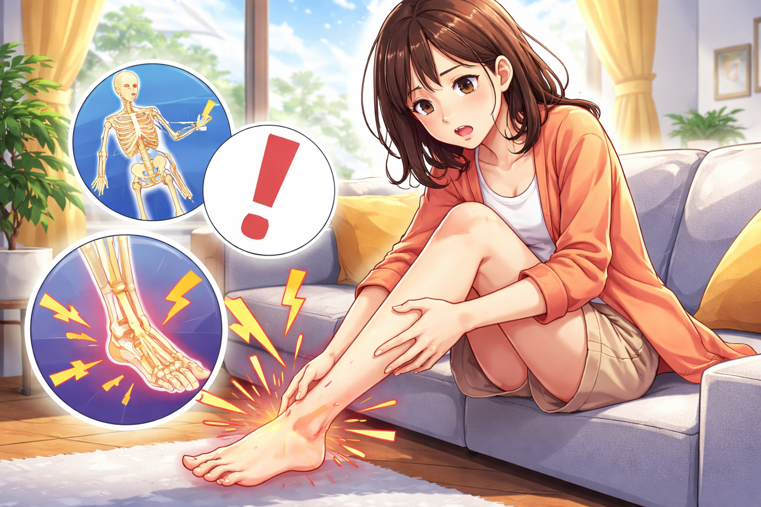 (足のしびれ 原因 片足)片足だけしびれるのはなぜ?受診の目安は?
