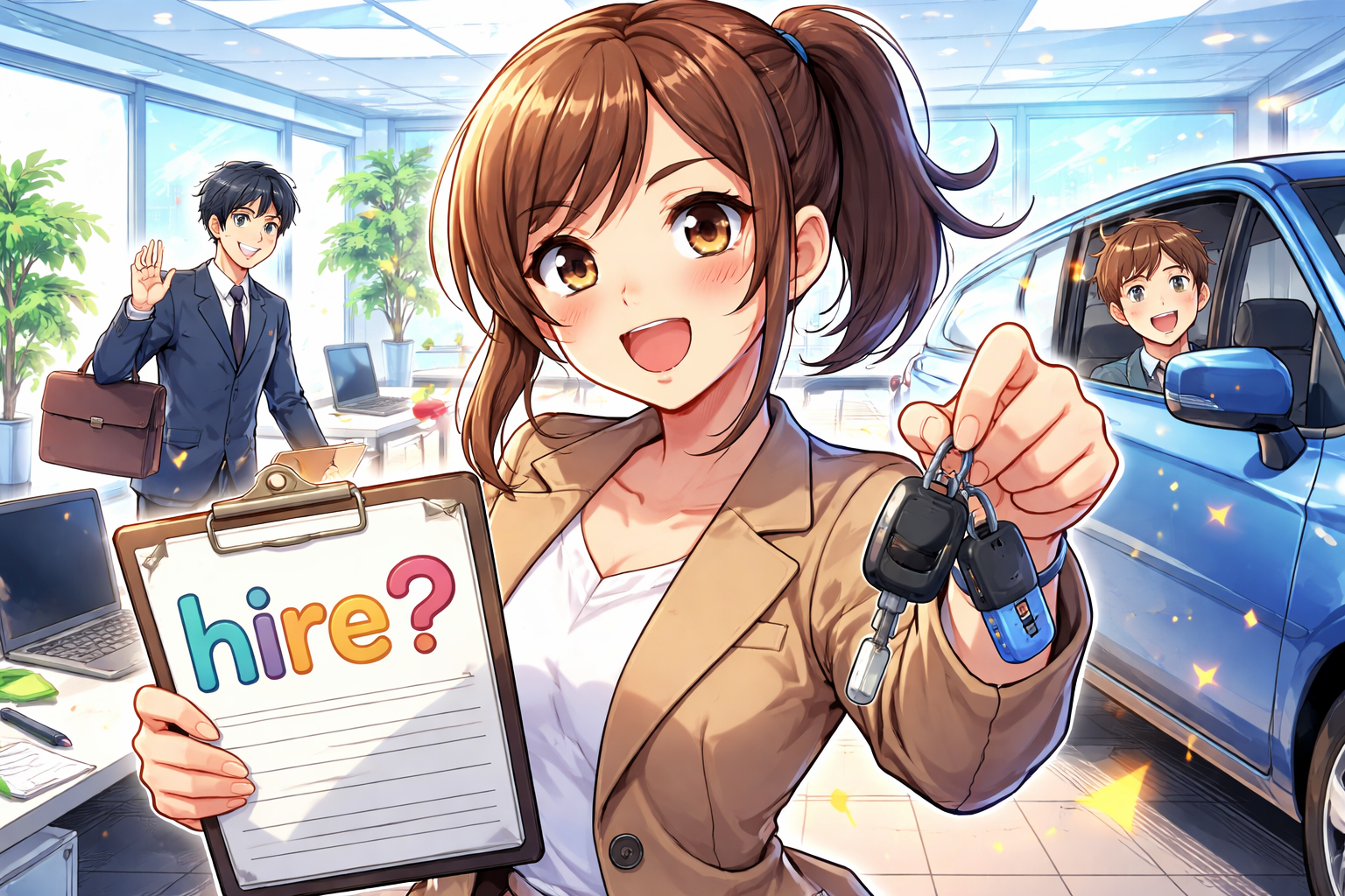 （hire）hireってどういう意味？雇う・借りるの使い分けは？