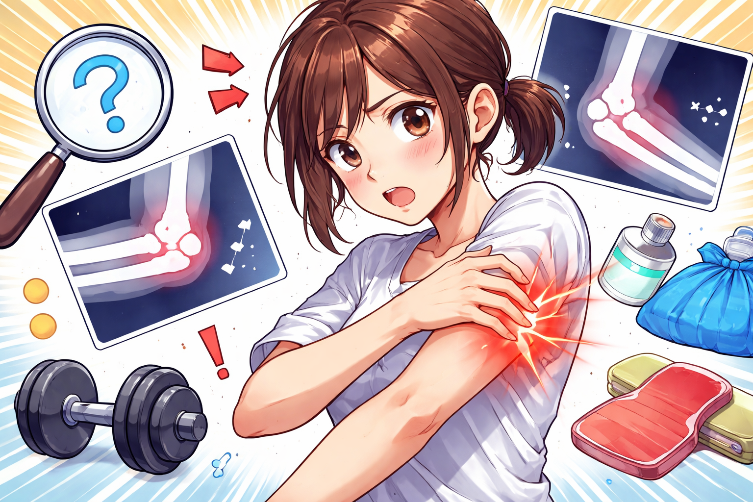 腕が痛い 肘から上って何が原因?セルフチェックと対処法は?