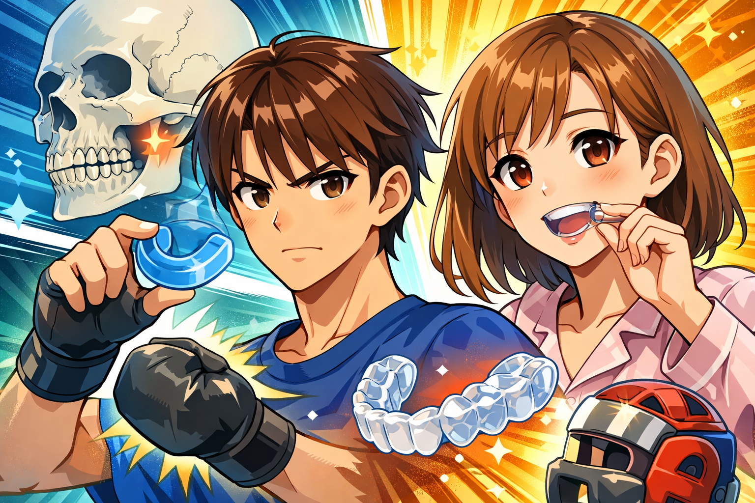 マウスピースは「目的に合ったもの」を選べば、歯とあごを守る味方だよ