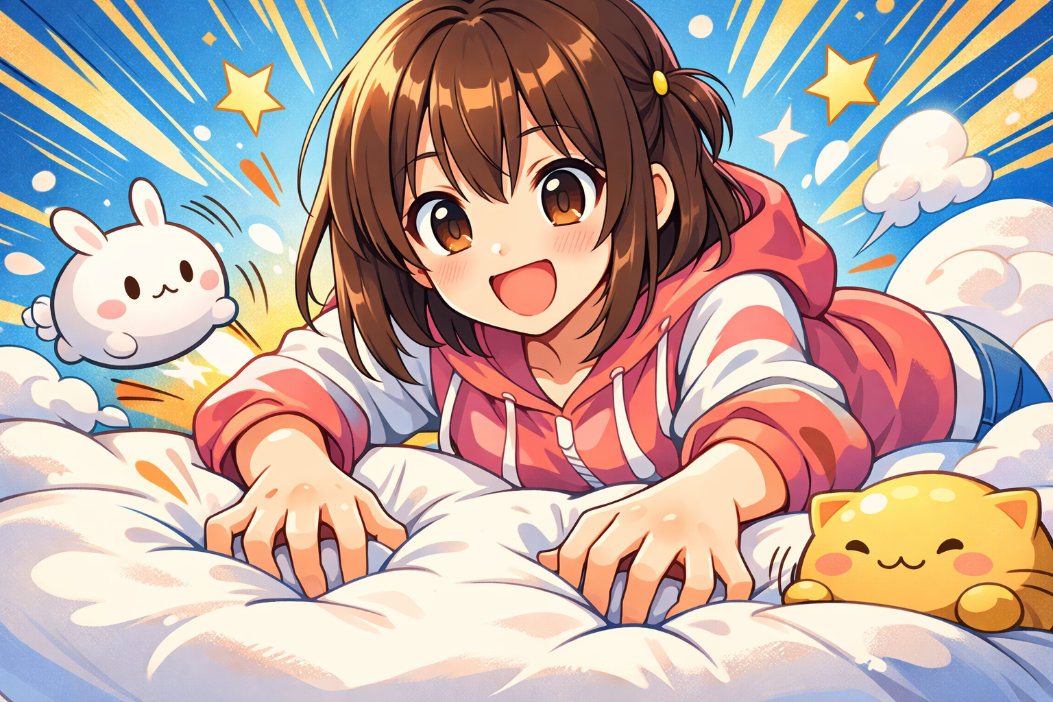 ぷにゅむにゅは「弾力×沈み込み」を可愛く言う言葉だよ