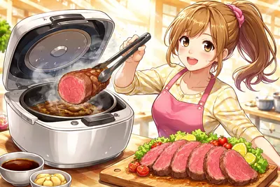 ローストビーフを炊飯器でしっとり作る方法｜保温時間の目安・失敗しないコツ・ソースを解説