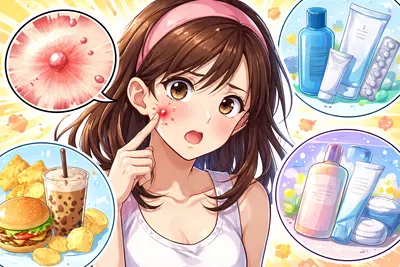 赤ニキビが治らない原因は炎症？今日からできる正しいケアと皮膚科受診の目安